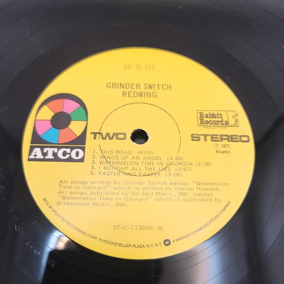 Grinder Switch Red wing Vinyl Record 2009 - Picture 6 of 6